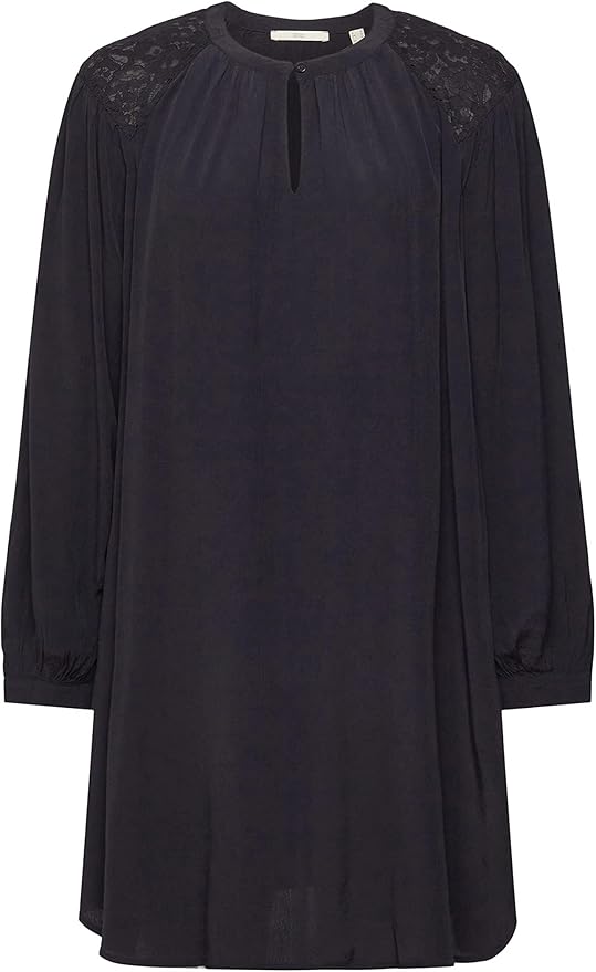 Black Long-Sleeve Tunic Dress | Elegant & Versatile