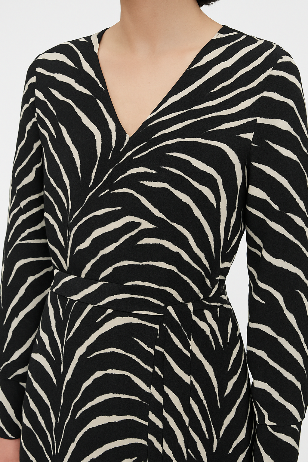 Zebra-Print Midi Dress  | Stylish & Elegant