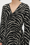 Zebra-Print Midi Dress  | Stylish & Elegant